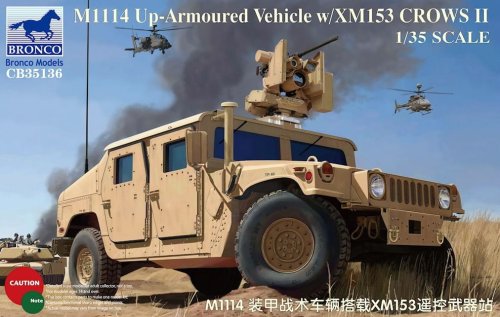 Przejdź do produktu BRONCO CB 35136 - 1:35 M1114 Up-Armoured Vehicle w/XM153 CROWS II