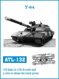 Friulmodel ATL-132 - 1:35 Metalowe gąsienice T-64