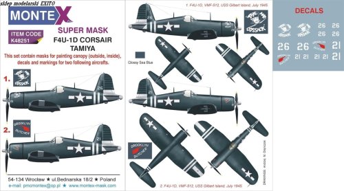 Przejdź do produktu MONTEX K48251 - 1:48 F4U-1D Corsair