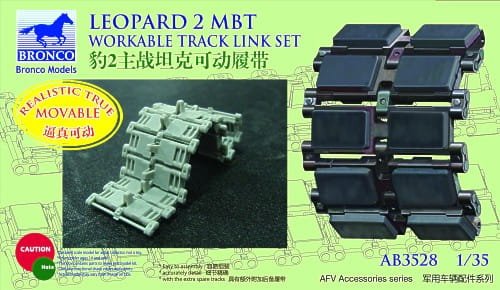 Przejdź do produktu BRONCO AB 3528 - 1:35 German Leopard 2 MBT Workable Track Link Set