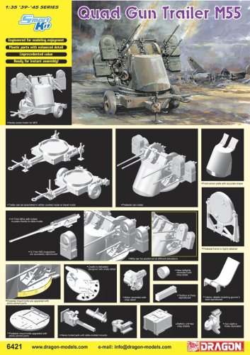 Przejdź do produktu DRAGON 6421 - 1:35 Quad Gun Trailer M55