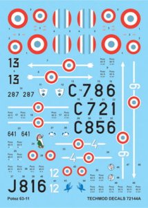 TECHMOD 72144 - 1:72 Potez 63-11 with canopy mask