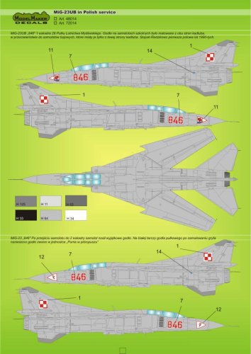 Przejdź do produktu MODELMAKER D72014 - 1:72 MiG-23UB in Polish Service