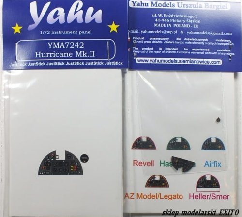 Przejdź do produktu YAHU YMA7242 - 1:72 Hurricane Mk.II tablica przyrządów