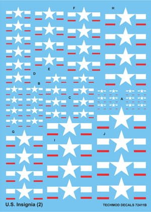 Przejdź do produktu TECHMOD 72411 - 1:72 US Insignia 1943-47, to present