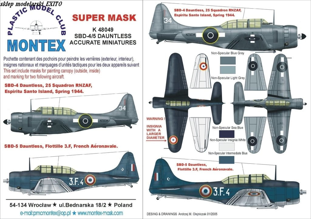 Przejdź do produktu MONTEX K48049 - 1:48 SBD-4/5 Dauntless