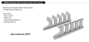 EDUARD 632066 - 1:32 Mosquito Mk.VI exhaust stacks