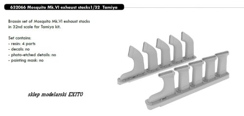 Przejdź do produktu EDUARD 632066 - 1:32 Mosquito Mk.VI exhaust stacks