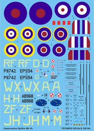 Przejdź do produktu TECHMOD 32019 - 1:32 Supermarine Spitfire Mk.Vb