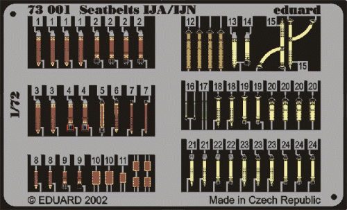 Przejdź do produktu EDUARD 73001 - 1:72 Seatbelts IJA/IJN