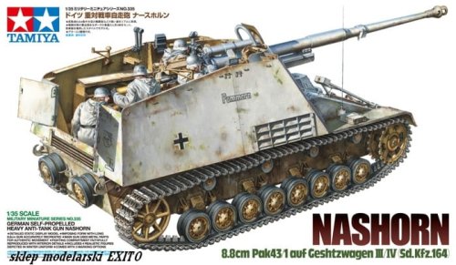 Przejdź do produktu TAMIYA 35335 - 1:35 Nashorn Sd.Kfz.164 8.8cm Pak 43/1