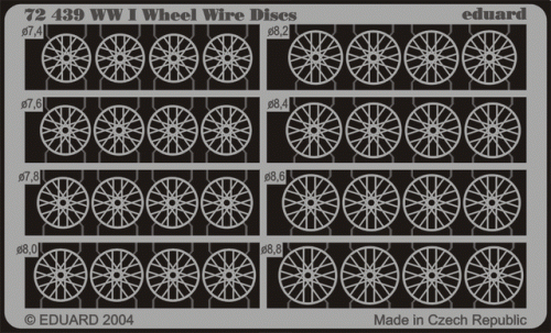 Przejdź do produktu EDUARD 72439 - 1:72 WWI Wheel Wire Discs