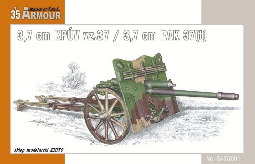 Przejdź do produktu SPECIAL HOBBY A35001 - 1:35 3,7 cm KPUV vz.37 / 3,7 cm PAK 37(t)