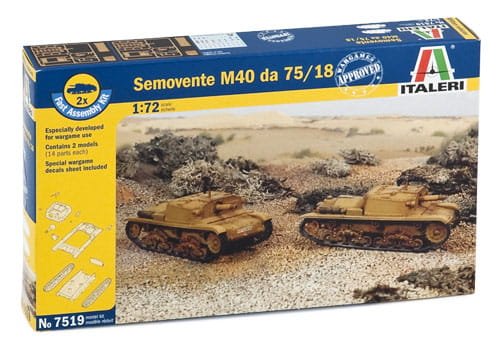 Przejdź do produktu ITALERI 7519 - 1:72 Semovente M40 da 75/18