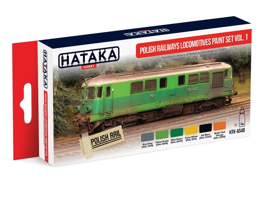 Przejdź do produktu HATAKA AS40 - Zestaw farb Polish Railways locomotives vol. 1