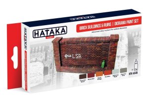 HATAKA AS45 - Zestaw farb Brick buildings & ruins diorama