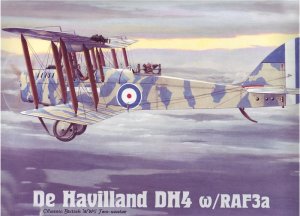 RODEN 432 - 1:48 De Havilland DH4 w / RAF3a engine