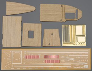 HASEGAWA 72124 QG24 - 1:700 Wooden Deck For Akagi