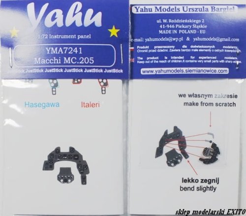 Przejdź do produktu YAHU YMA7241 - 1:72 MC.205 tablica przyrządów