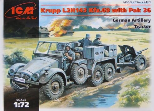 Przejdź do produktu ICM 72461 - 1:72 Krupp L2H143 Kfz69 with Pak 36