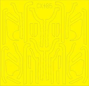 EDUARD CX485 - 1:72 B-17G antiglare panels (VE production)