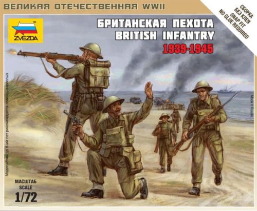 Przejdź do produktu ZVEZDA 6166 - 1:72 British Infantry 1939-42