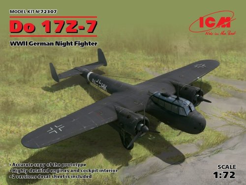 Przejdź do produktu ICM 72307 - 1:72 Dornier Do 17Z-7 WWII German Night Fighter