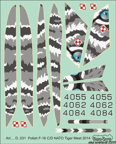 Przejdź do produktu MODELMAKER D48031 - 1:48 Polish F-16 C/D NATO Tiger Meet 2014