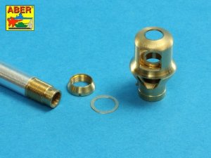 ABER 16L16 - 1:16 Early muzzle brake used on German 7,5cm barrel PzKpfw. IV, Ausf. G and Stug. Ausf.F; F8 & G early