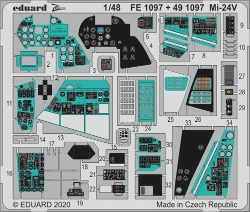 Przejdź do produktu EDUARD FE1097 - 1:48 Mi-24V