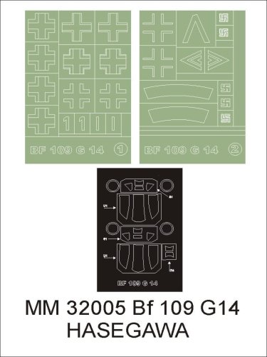 Przejdź do produktu MONTEX MM32005 - 1:32 Messerschmitt Bf-109 G-14