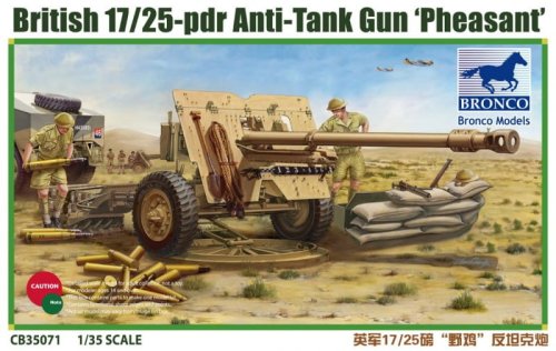 Przejdź do produktu BRONCO CB 35071 - 1:35 British 17/25 pdr Anti-Tank Gun Pheasant