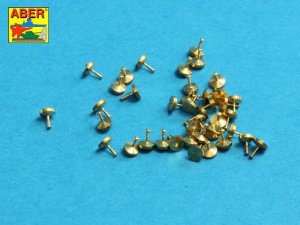 ABER 16106 - 1:16 Turned rivets 0,9 x1,3 x 0,5mm 40 pcs
