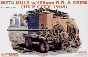 DRAGON 3315 - 1:35 M274 Mule w/106mm R.R. & Crew - Hue City 1968