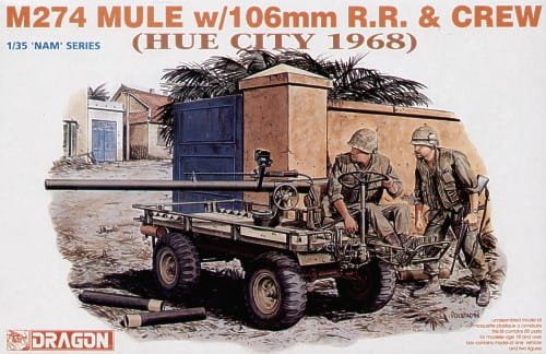 Przejdź do produktu DRAGON 3315 - 1:35 M274 Mule w/106mm R.R. & Crew - Hue City 1968