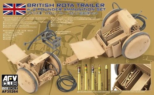 Przejdź do produktu AFV CLUB 35264 - 1:35 WWII British Rota Trailer with 2 pounder Ammunition Set