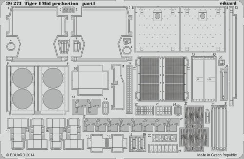 Przejdź do produktu Eduard 36273 - 1:35 Tiger I Mid production