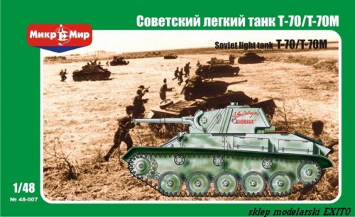Przejdź do produktu MIKROMIR 48007 - 1:48 T-70 / T-70M Soviet light tank