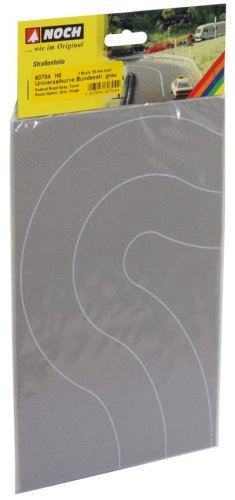 Przejdź do produktu NOCH 60704 - 1:87 (H0) Federal Road grey, Curve, 2 pcs., each 8 cm wide - Jezdnia szara, zakręty