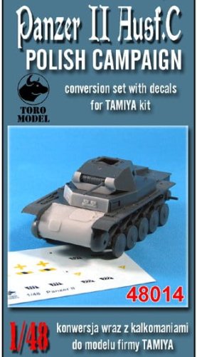 Przejdź do produktu TORO MODEL 48014 - 1:48 Panzer II Ausf C Polish Campaign ( konwersja + kalkomanie do modelu Tamiya )