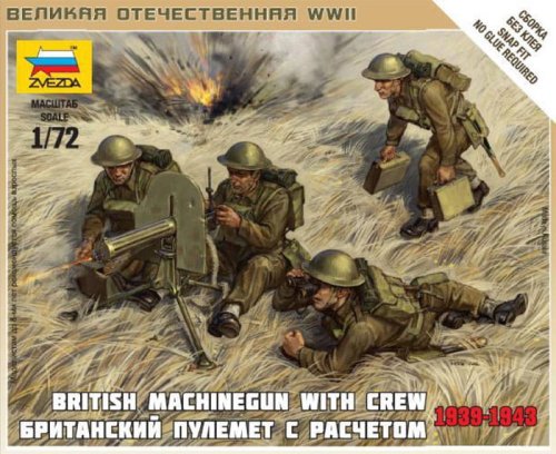 Przejdź do produktu ZVEZDA 6167 - 1:72 British Machine Gun w/crew 1939-42
