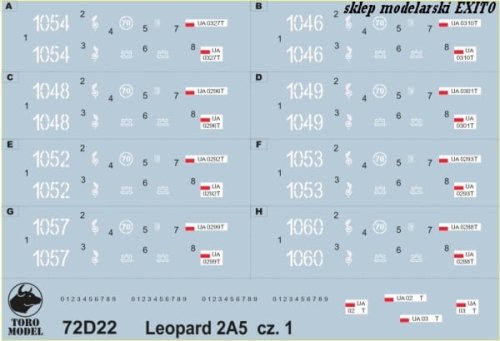 Przejdź do produktu TORO MODEL 72D22 - 1:72 Leopard 2A5 w 34 Brygadzie Kawalerii Pancernej cz.1