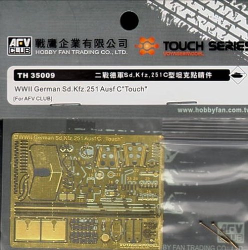 Przejdź do produktu AFV CLUB TH35009 - 1:35 Sd. Kfz. 251 Ausf. C Machine Gun Shield & Tool Buckles