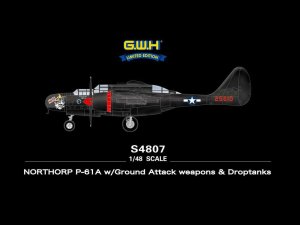 GREAT WALL HOBBY S4807 - 1:48 Northrop P-61A w/Ground Attack weapons & Droptanks