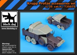 BLACK DOG T35075 - 1:35 Krupp Protze accessories set