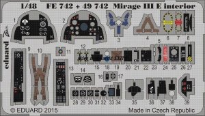 EDUARD FE742 - 1:48 Mirage III E interior
