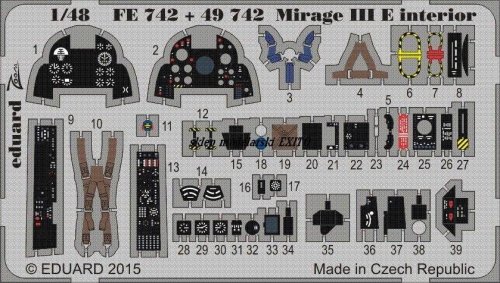 Przejdź do produktu EDUARD FE742 - 1:48 Mirage III E interior