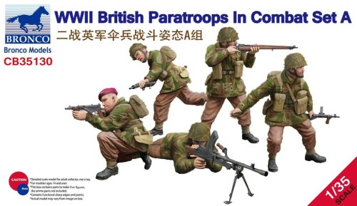 Przejdź do produktu BRONCO CB 35130 - 1:35 WWII British Paratroops In Combat Set A