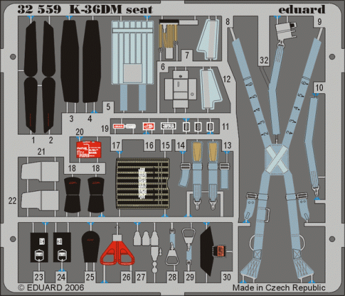 Przejdź do produktu EDUARD 32559 - 1:32 MiG-29 Fulcrum K-36DM seat