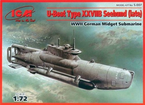 Przejdź do produktu ICM S.007 - 1:72 U-Boat Type XXVIIB Seehund (late)
